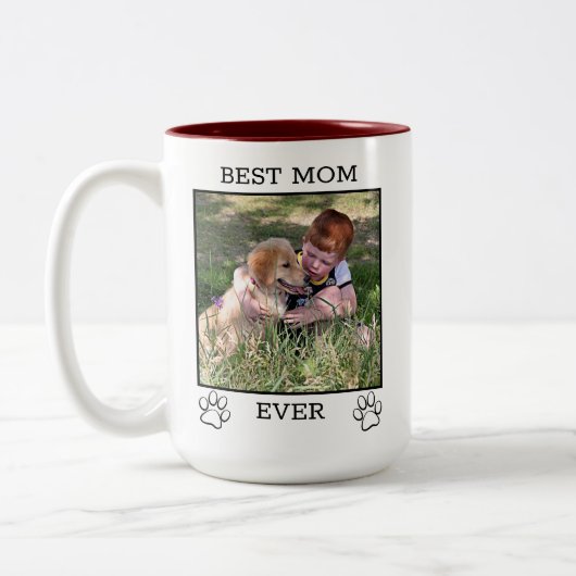 Eltern von niedlichen Mutter oder Vater Zweifarbige Tasse (Links)