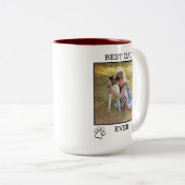 Eltern von niedlichen Mutter oder Vater Zweifarbige Tasse (VorderseiteRechts)