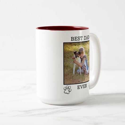 Eltern von niedlichen Mutter oder Vater Zweifarbige Tasse (VorderseiteRechts)