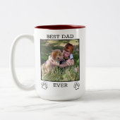 Eltern von niedlichen Mutter oder Vater Zweifarbige Tasse (Links)