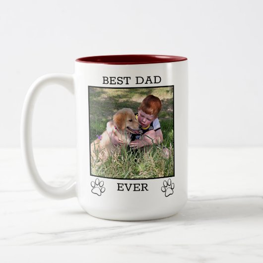 Eltern von niedlichen Mutter oder Vater Zweifarbige Tasse (Links)