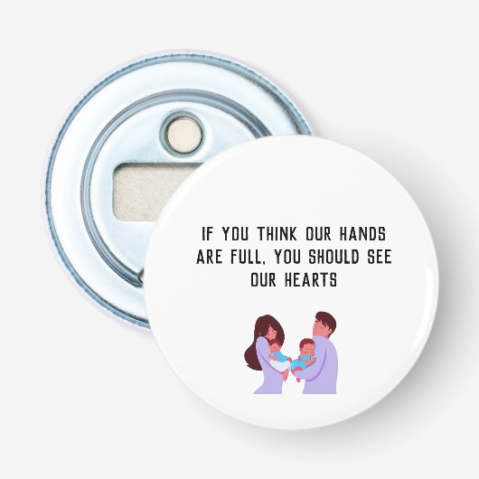 Eltern von Twins Flaschenöffner (Vorderseite)