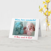 ELTERN VON ZWEI JUGENDLICHEN/ZWEI MÄDCHEN KARTE (Gelbe Blume)