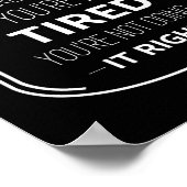 Eltern, wenn nicht müde lustige Eltern zitieren we Poster (Ecke)