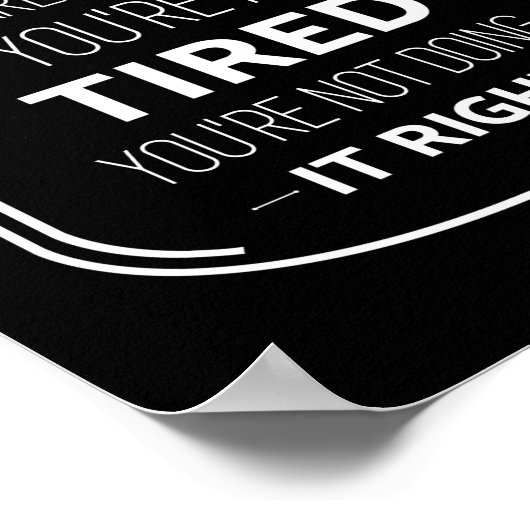 Eltern, wenn nicht müde lustige Eltern zitieren we Poster (Ecke)