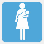 Eltern-Zimmer-Signaturklammer Quadratischer Aufkleber (Vorderseite)