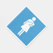 Eltern-Zimmerzeichen Napkins Serviette (Ecke)