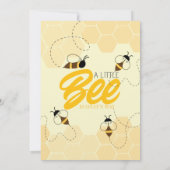 Eltern zu Honey Comb Baby Shower Einladung (Rückseite)