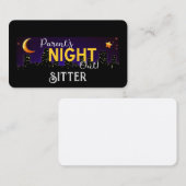 Elternabendsitter Visitenkarte (Vorne/Hinten)