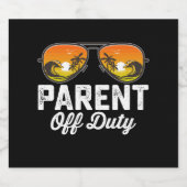 Elternfeier am letzten Schultag Sonnenbrille Bierflaschenetikett (Einzelnes Label)