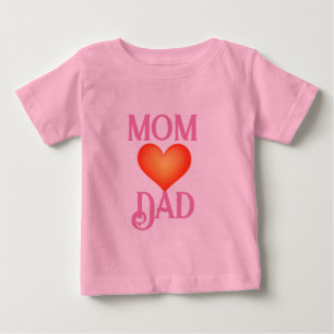 Elternharmonie: Mama Liebe Vater T-Shirt Design"