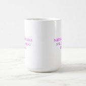 Elternschaft Kaffee Liebe Typografie Kaffeetasse (Mittel)