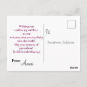 Elternschaft Postkarte (Rückseite)