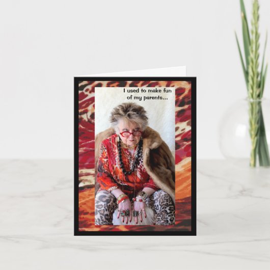 Elternschlafzeit um 21:30 Uhr Karte (Vorderseite)