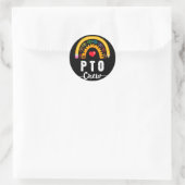 Elternschul-Freiwilligen-Elternbeirat-PTA-Mutter-E Runder Aufkleber (Tasche)
