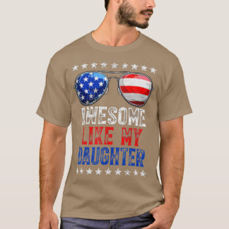 Elterntag Retro amerikanische Flagge Phantastisch T-Shirt