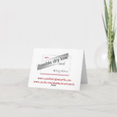 Elternteil-/Familien-Beileidskarte Dankeskarte (Rückseite)