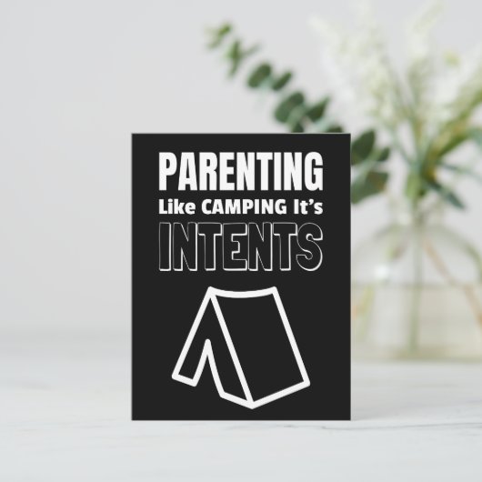 Elternteil Sarcastic Geschenk für Mama oder Vater Postkarte (Stehend Vorderseite)