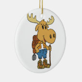 Elternurlauber mit Rucksack | Farbe wählen Keramik Ornament (Rechts)