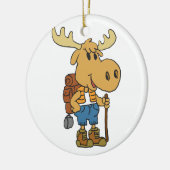 Elternurlauber mit Rucksack | Farbe wählen Keramik Ornament (Links)