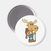 Elternurlauber mit Rucksack | Farbe wählen Magnet (Vorderseite/Rückseite)