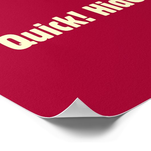 Elternwochenende: Alles verbergen Poster (Ecke)