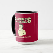 Elternwochenende: Alles verbergen Tasse (Vorderseite Links)