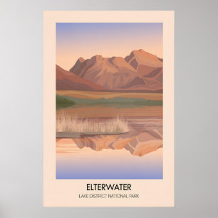 Elterwater Lake District Reiseplakat Poster