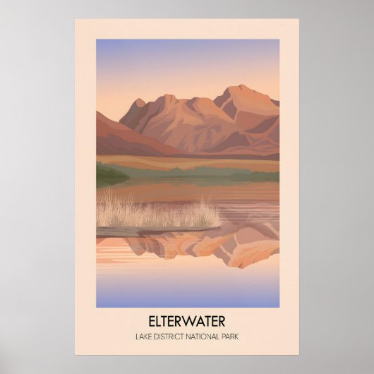 Elterwater Lake District Reiseplakat Poster (Vorne)