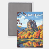 Eltz Castle Germany Travel Magnet (Vorderseite/Rückseite)