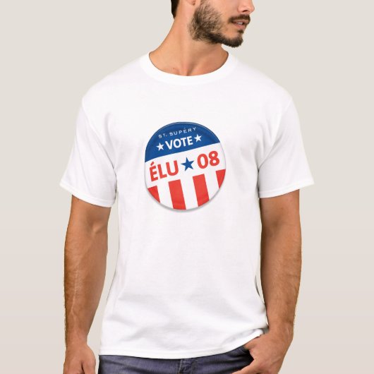 ÉLU 2008 der weiße T - Shirt Männer (Vorderseite)