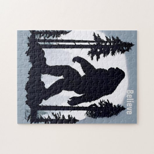 Elusive Silhouette der legendären Sasquatch Puzzle (Horizontal)