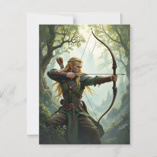 Elven Archer of the Woodland Realm Postkarte