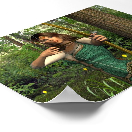 'Elven Archer' Print Poster (Ecke)