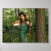 'Elven Archer' Print Poster (Vorne)
