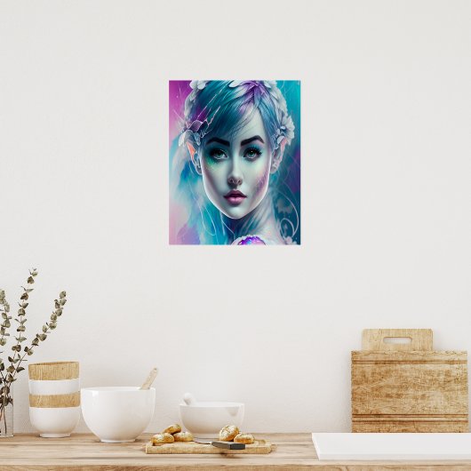 Elven Blume Poster (Küche)