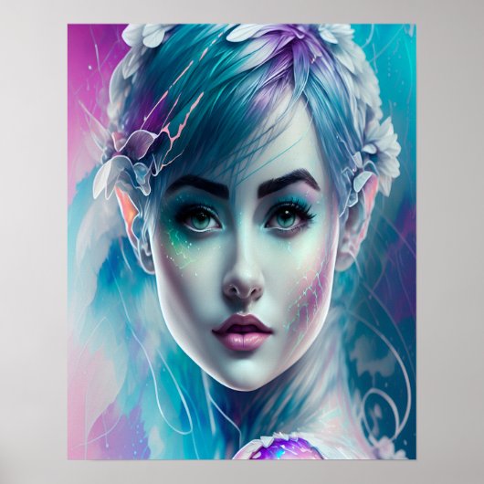 Elven Blume Poster (Vorne)