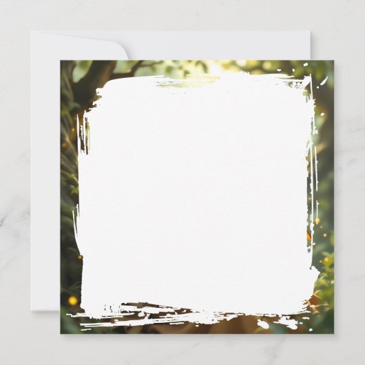 Elven Fairy with Dragon in Enchanted Forest Karte (Rückseite)