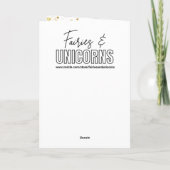 Elven Fairy with Ukulele | Personalized Birthday Karte (Rückseite)