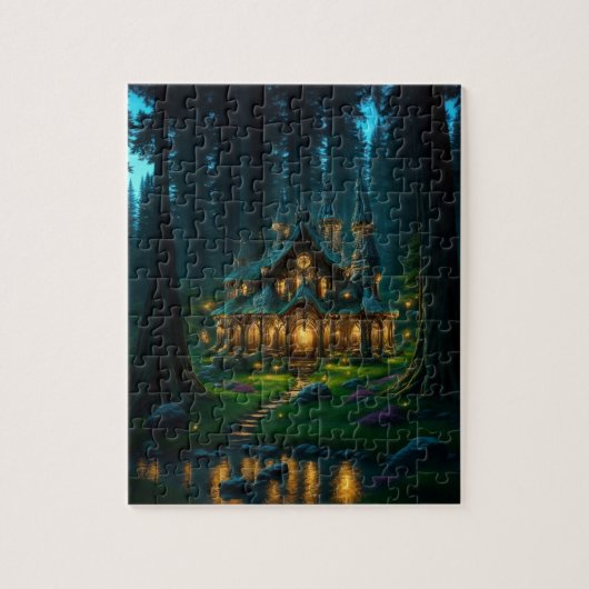 Elven Glade Castle Jigsaw Puzzle (Vertikal)