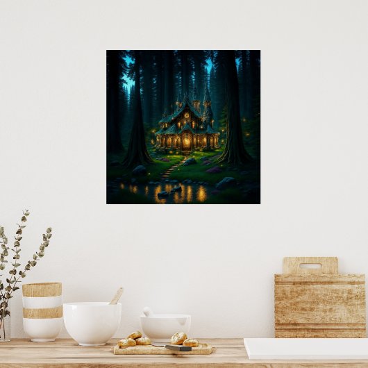 Elven Glade Castle Poster (Küche)