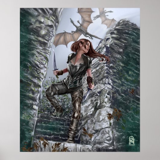 Elven Huntress Poster (Vorne)