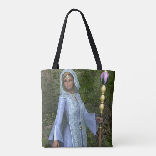 Elven Maiden All-over-Print-Tote-Tasche Tasche (Rückseite)