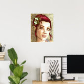 Elven Princess Fantasy Art Poster (Heimbüro)