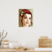 Elven Princess Fantasy Art Poster (Küche)