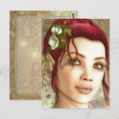 Elven Princess Fantasy Art Postkarte (Vorne/Hinten)