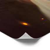 Elven Princess in White Lace Dress Poster (Ecke)