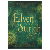 Elven Stirigh – Sigils in Green Klemmbrett (Rückseite)