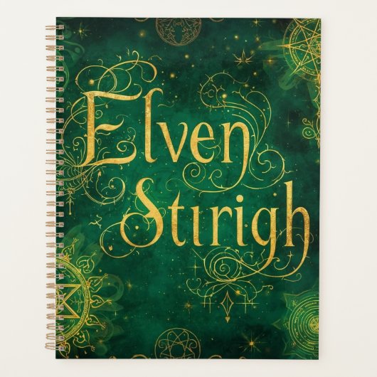 Elven Stirigh – Sigils in Green Planer (Vorderseite)