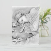 Elven-Träume-Postkarte Feiertagskarte (Stehend Vorderseite)